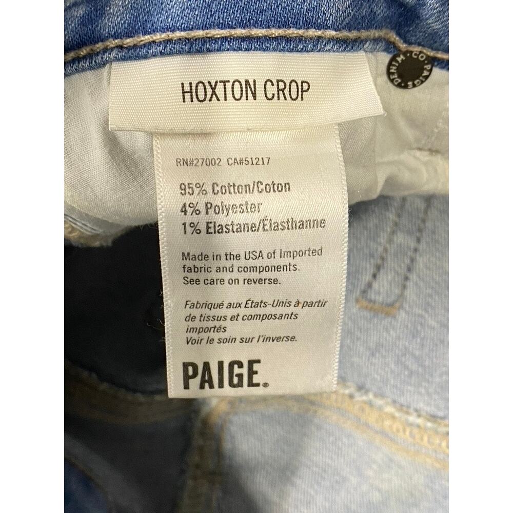 PAIGE Women's Atterberry High-Rise Hoxton Cropped Raw Hem Skinny Jeans SZ 25 - Picture 11 of 11